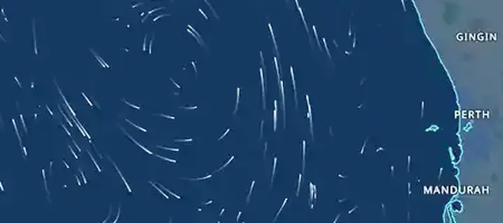 Currents layer: modelled surface currents along the coast